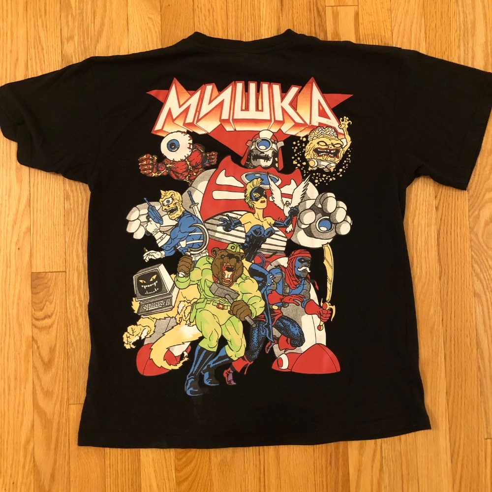 Mishkanyc MNWKA Comics T-shirt Men's L 100% Cotton Keep Watch Black